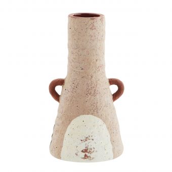 Madam Stoltz Terracotta Vase taupe